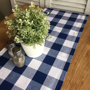 Farmhouse Buffalo Check Waffle Weave Aqua and White Kitchen Towels and Dish  Cloths - Cornucopia