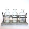 farmhouse-tabletop-decor-for mantle-window-sill-shelf-countertop-with-3-glass-jars-bud-vases