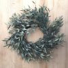 11″ Twilight Ash Affordable Farmhouse Wreath or Candle Ring on Butcher Block