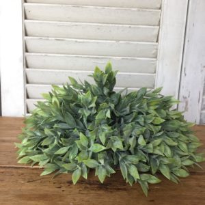 Meadow Laurel Faux Greenery Half Sphere (11”)