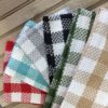 Assorted Colors Buffalo Check Waffle Weave Kitchen Towels and Dishclothes