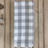 Gray and White Buffalo Check Waffle Weave Kitchen Towel