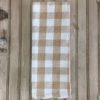 Tan and White Buffalo Check Waffle Weave Kitchen Towel