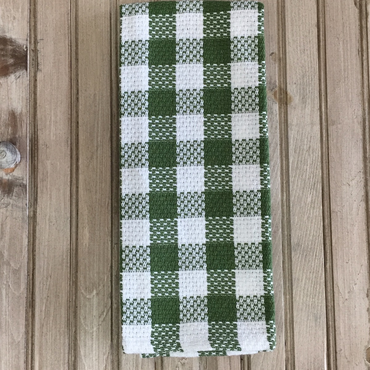 Homgreen 100% Cotton Waffle Weave Check Plaid Kitchen Towels, 13 x