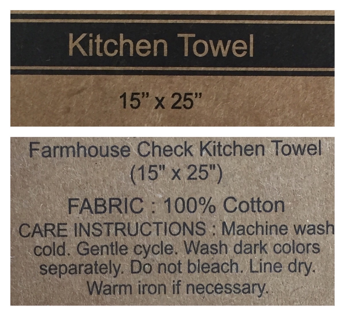 RUSTIC FARMHOUSE KITCHEN TOWELS (2) WHITE BLACK WAFFLE 100% cotton