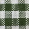 Green and White Buffalo Check Waffle Weave Kitchen Towels and Dishclothes