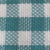 Aqua and White Buffalo Check Waffle Weave Kitchen Towels and Dishclothes