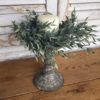 7” French Gray Aged Patina Henley Candle Holder