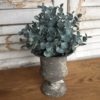5” French Gray Aged Patina Noble Urn Flower Holder and Decor