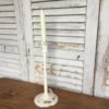 12″ Tall Cream Fable Farmhouse Candle Holder
