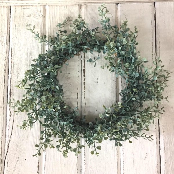 Twilight Meadows Greens Medium Wreath and Candle Ring