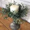 large baby’s twilight farmhouse greenery candle ring and wreath