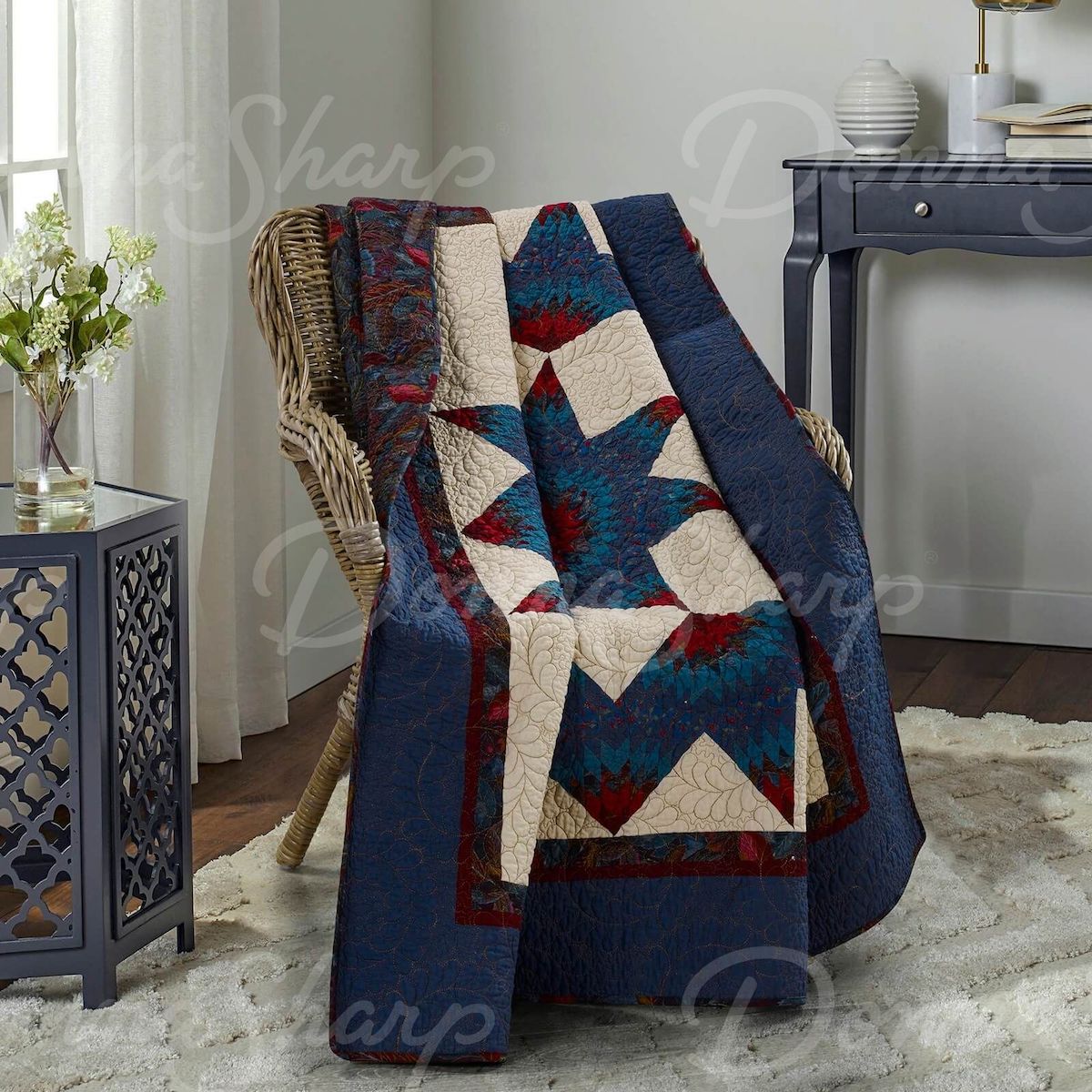 Lark Broken Star Quilt Set by Donna Sharp - Cornucopia