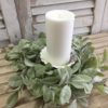 Grand Bay Lamb’s Ear Farmhouse Style Candle Ring and Wreath