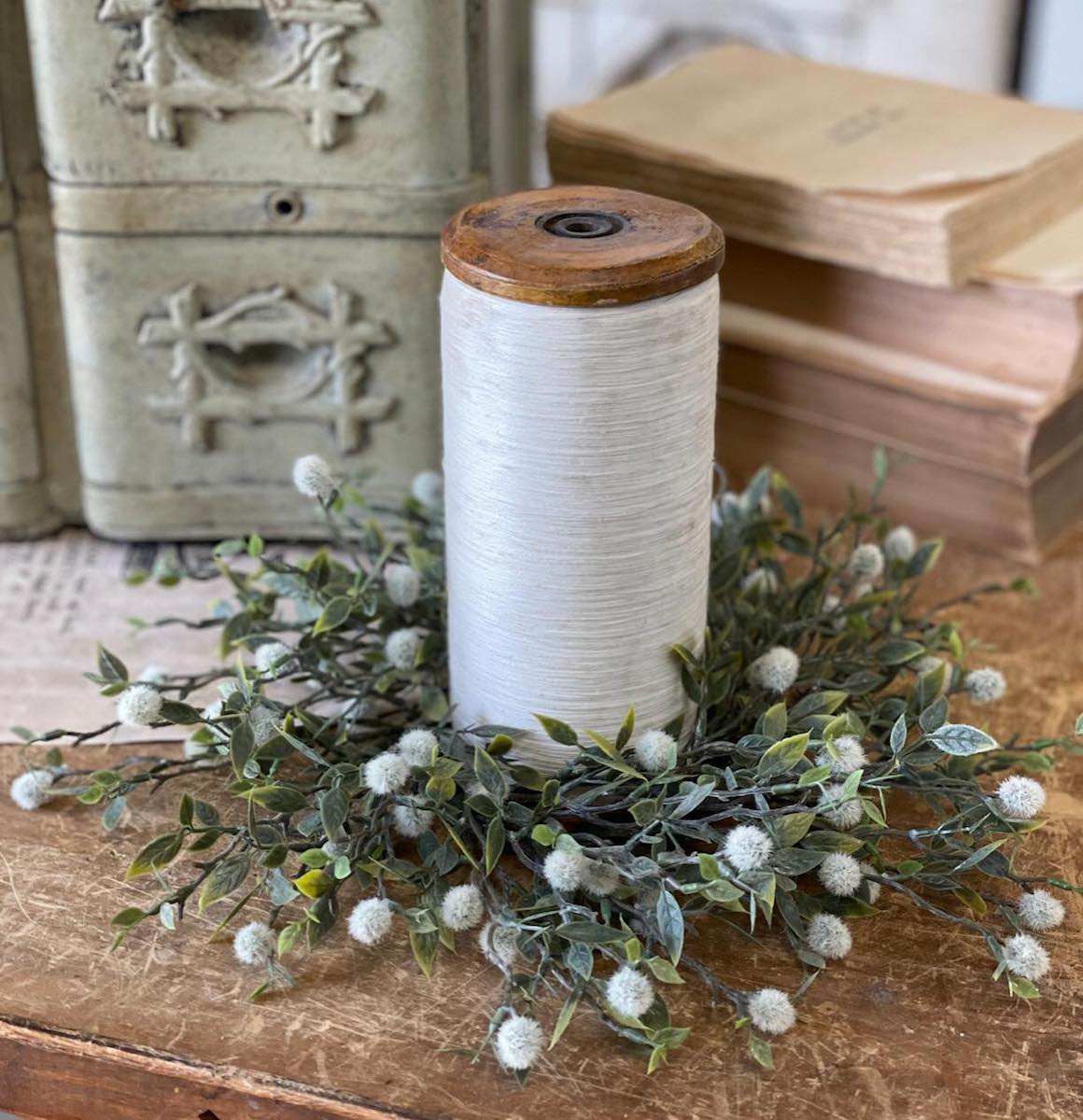 Cloud Pusher Greenery Wreath and Candle Ring