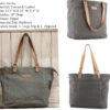 Funkey Canvas and Leather Tote Bag
