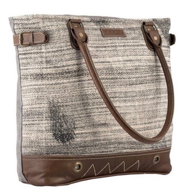 Rugsberry Canvas and Leather Tote