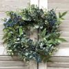 Lapis Hills Eucalyptus 14″ Wreath and Candle Ring