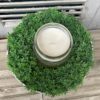 Morning Rain Greenery Medium Wreath and Candle Ring