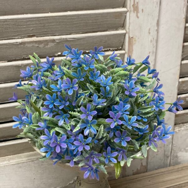 Meadow Blossom Faux Floral Half Sphere (Blue) Meadow Blossom Faux Floral Half Sphere (Blue)