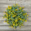 Meadow Blossom Faux Floral Half Sphere (Yellow) Meadow Blossom Faux Floral Half Sphere (Yellow)