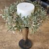 Shiloh Leaves Small Wreath and Candle Ring Shiloh Leaves Small Wreath and Candle Ring