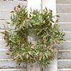 Shiloh Leaves Small Wreath and Candle Ring Shiloh Leaves Small Wreath and Candle Ring