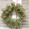 Shiloh Leaves Small Wreath and Candle Ring