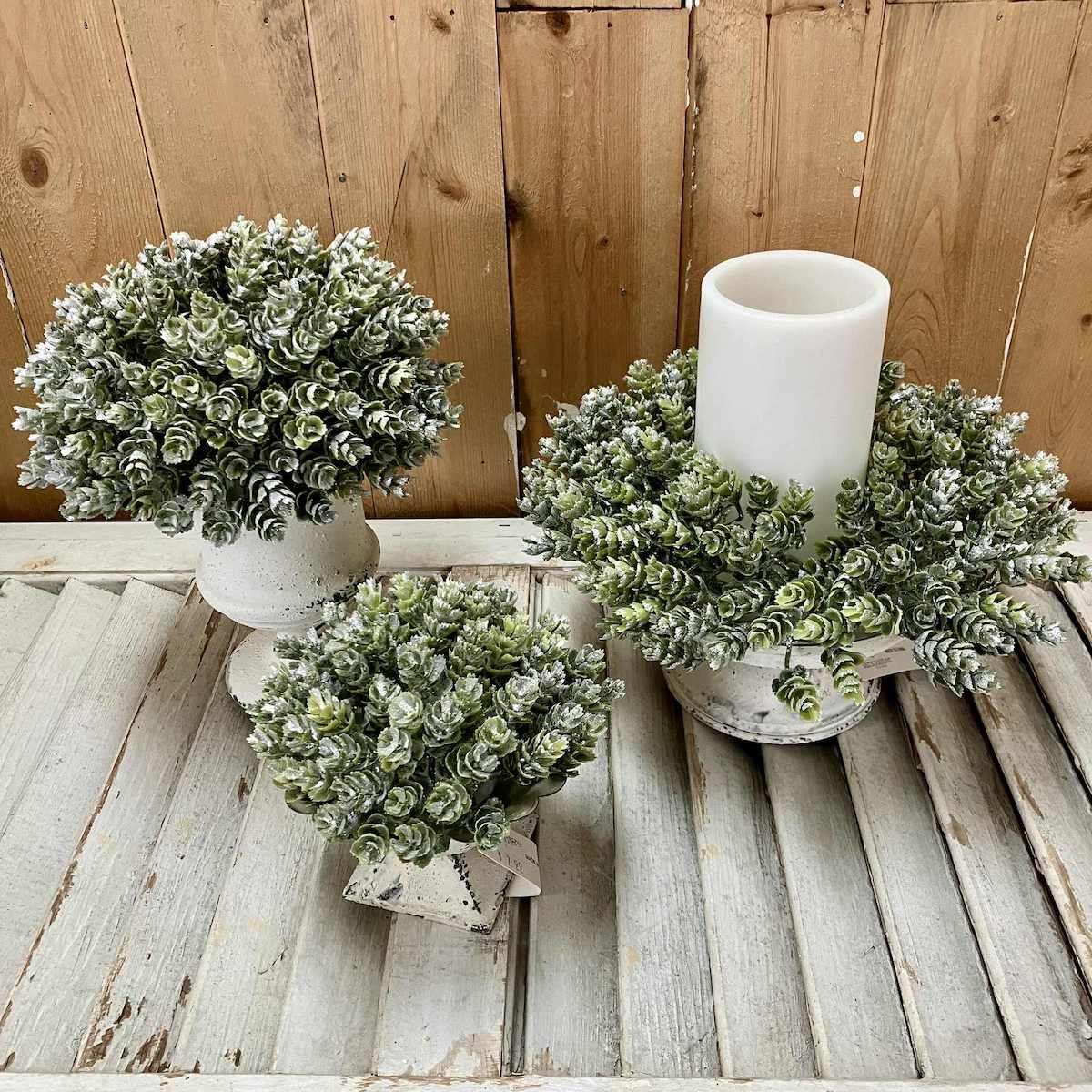 Frost Gleam Hops Faux Greenery Collection