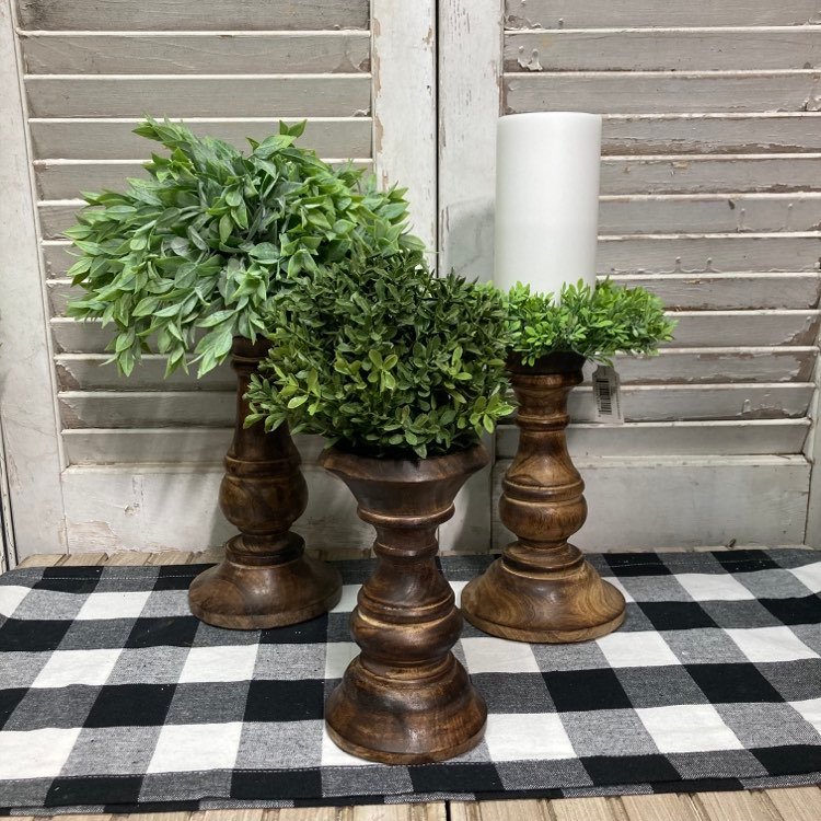 Chestnut Candle Holders