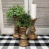 Dodge House Stained Candle Holders