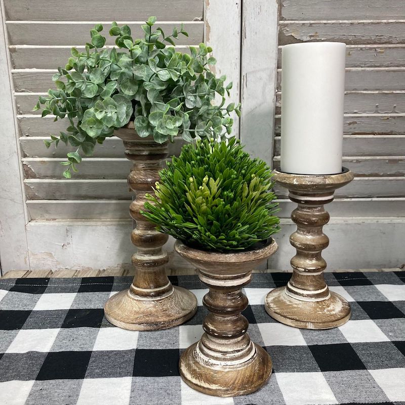 Manor House Pillar Candle Holders