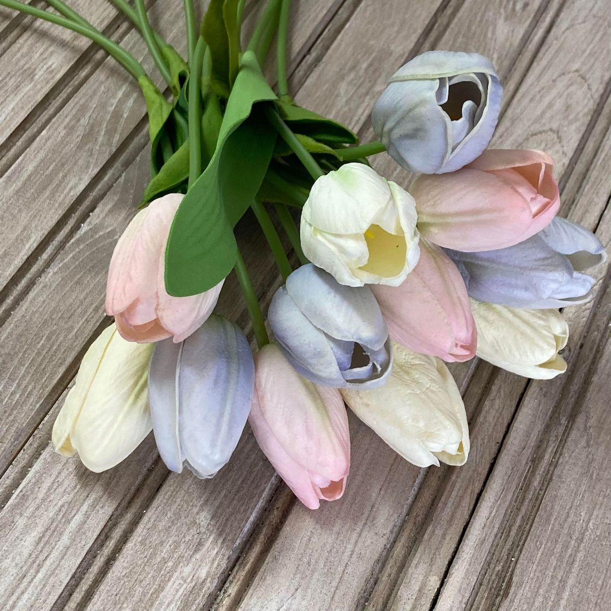 Pale Pink and Lavender Tulips