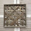 Greywashed Square Lattice Work Decorative Frame