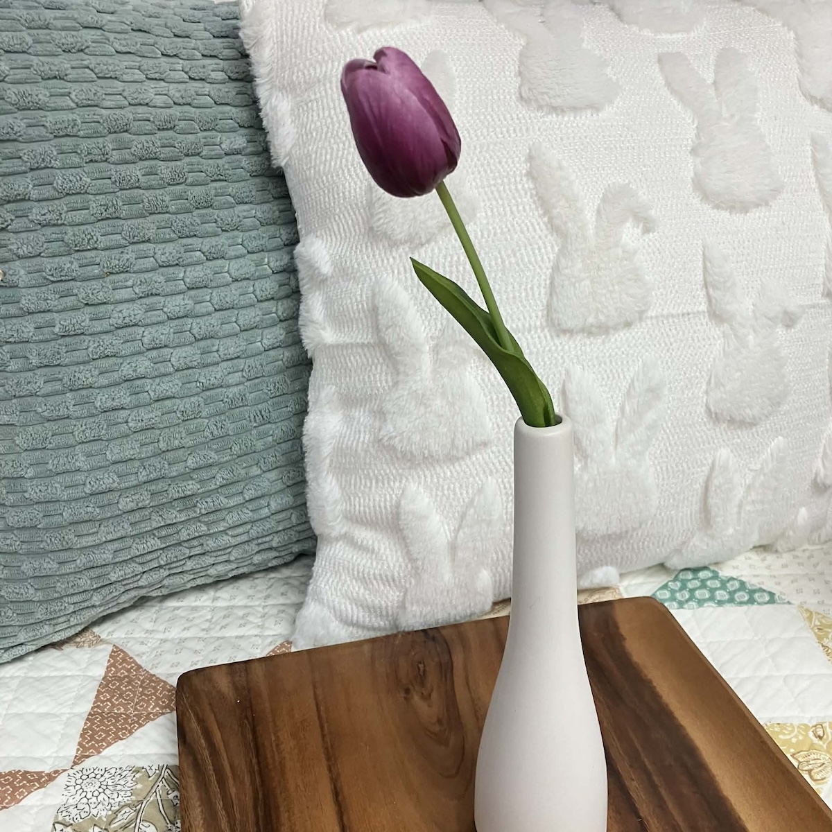 Single Stem Purple Real Touch Tulip Single Stem Purple Real Touch Tulip