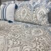 Cannoli Damask Quilt Close Up