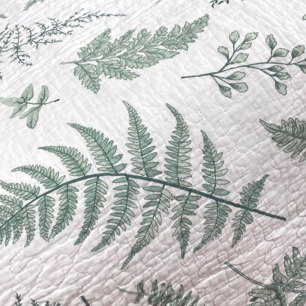 Green Botanical Quilt Set - Cornucopia