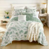 Green Botanical Quilt Set