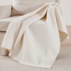Cross Stitch Solid Cream Quilt Set includes a quilt and 2 shams