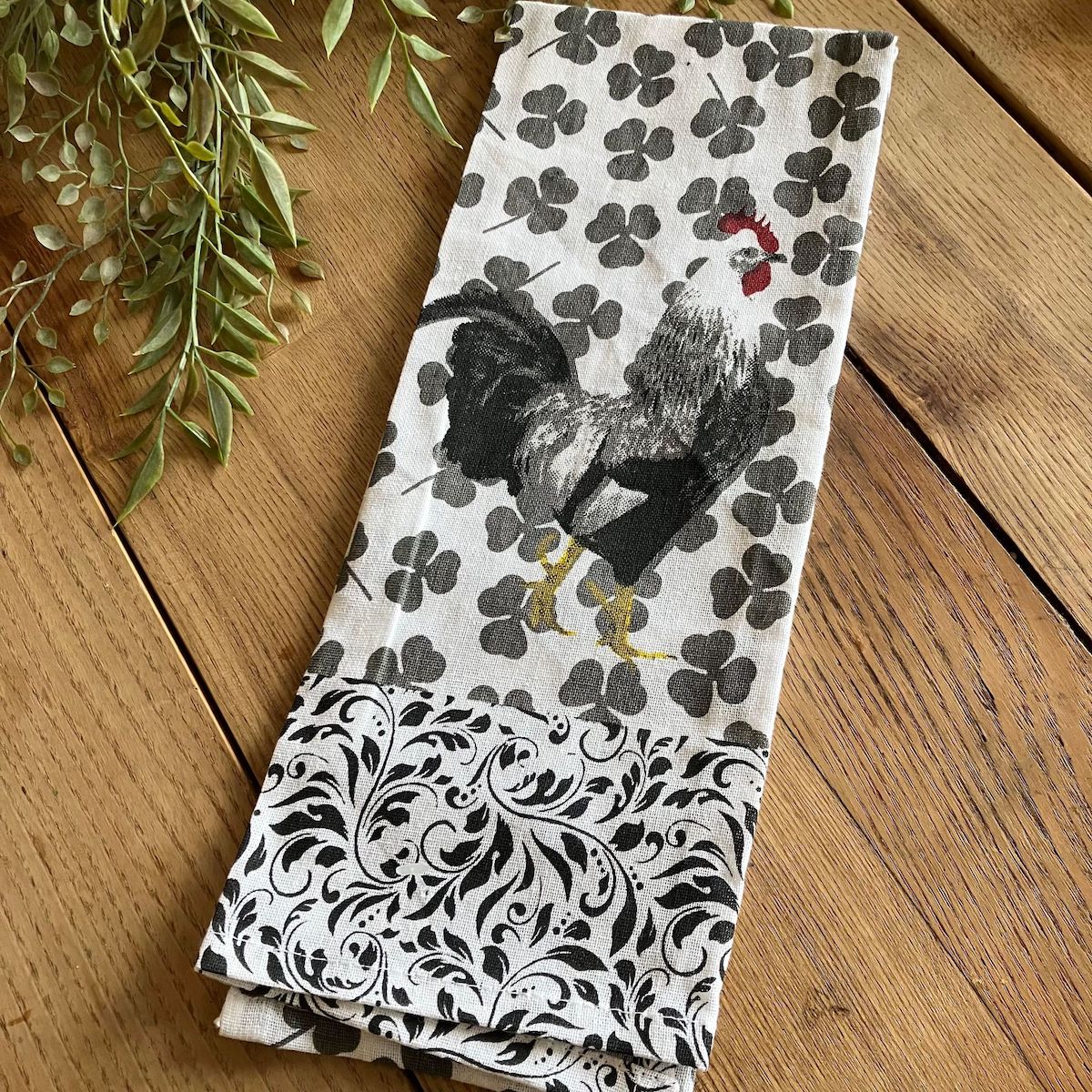 Lucky Rooster Kitchen Towel