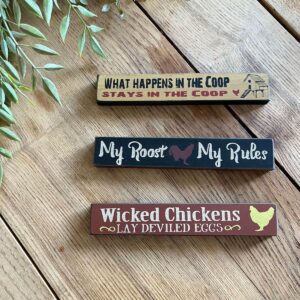 Rooster Mini Signs Assortment