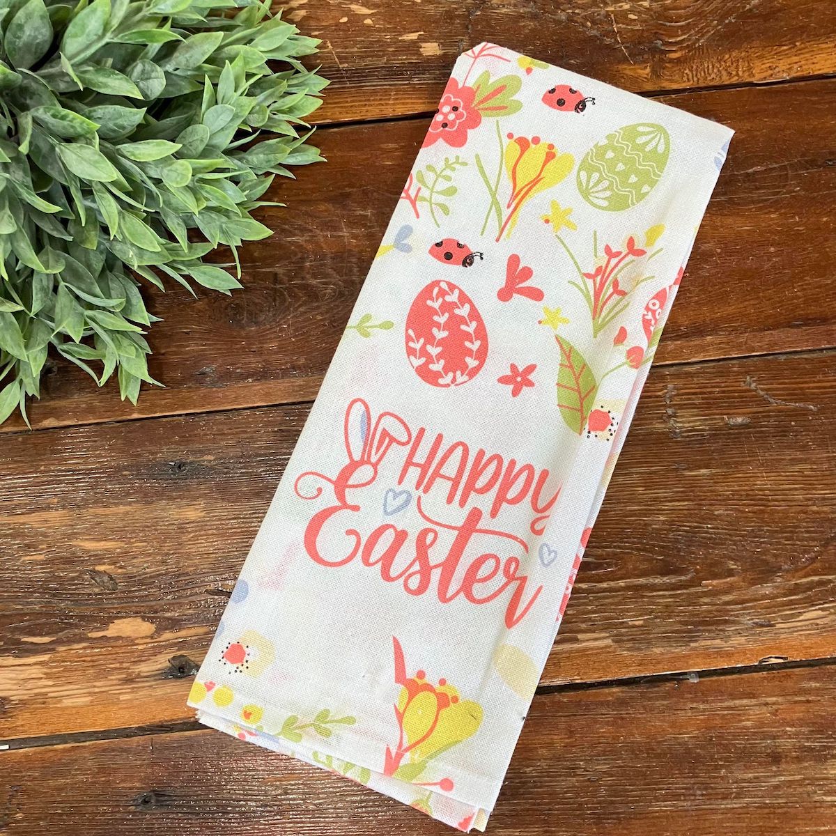 100% Cotton Happy Easter Kitchen Towel