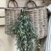 Woven Willow Hanging Basket Set Set of 2 Woven Willow Baskets, perfect for hanging on a hook or door knob