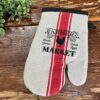 Farmers Market Rooster Kitchen Oven Mitt