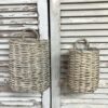 Set of 2 Whitewashed Willow Baskets in 2 sizes Set of 2 Whitewashed Willow Baskets in 2 sizes