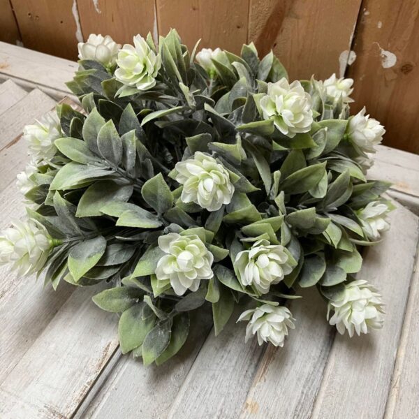 Aylesford White Blooms and Greenery Half Sphere