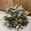 Shallow Straits Pink Half Sphere Heirloom Blush Berry Half Sphere in Aged Patina Cream Apolla Vessel