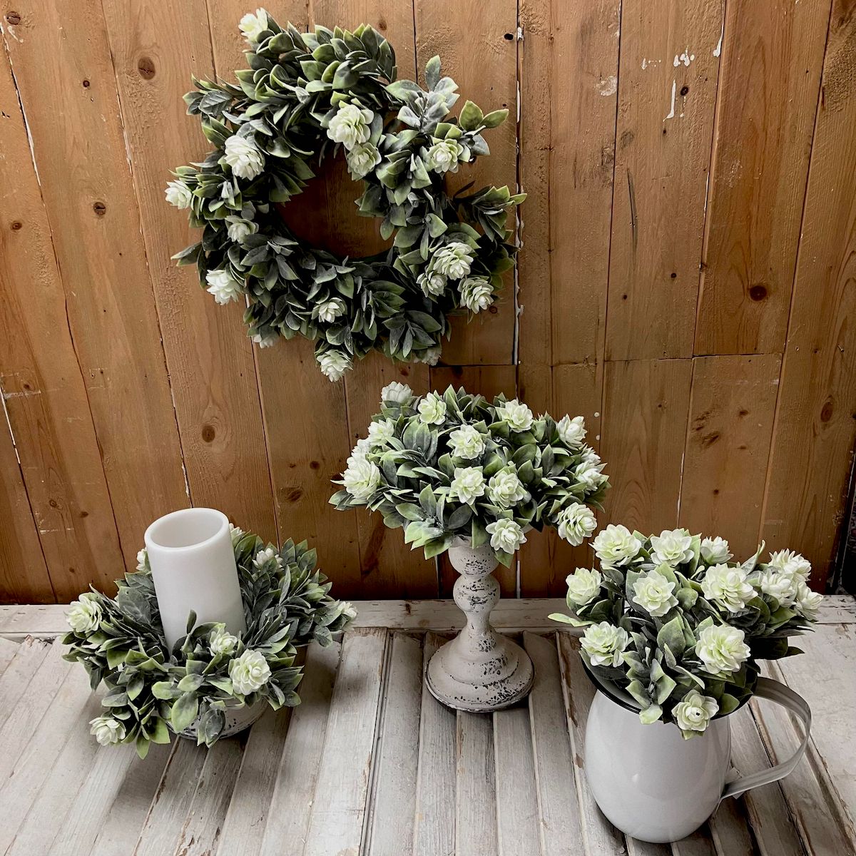 Aylesford White Blooms and Greenery Collection