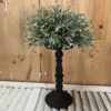 Matte Black Verona 11.25" Holder with Twilight Ash Half Sphere