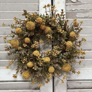 Fall Garden Blooms Wreath and Candle Ring